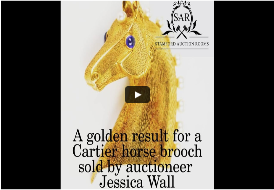 Cartier golden horse sells for a whopping hammer price!